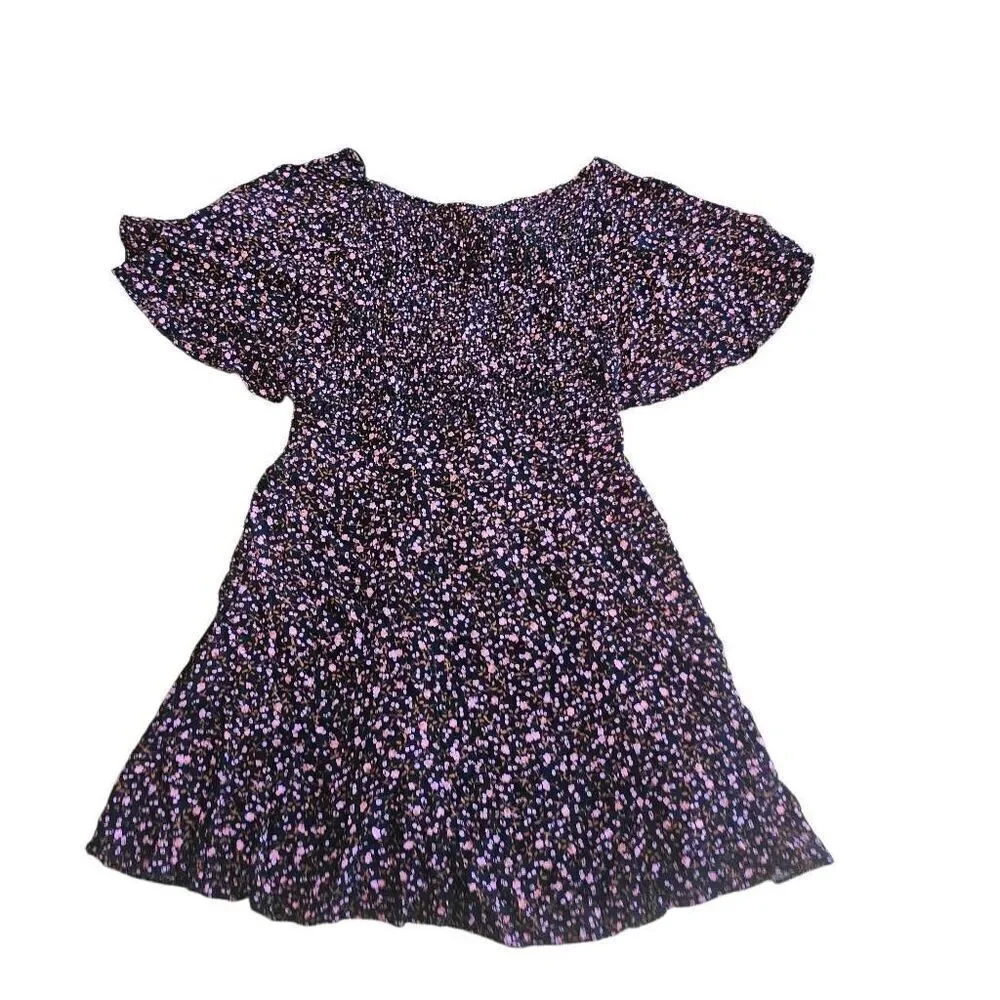 Free people womens juniors pink black multicolor Florence mini dress  fits S/M